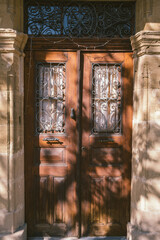 old wooden door
