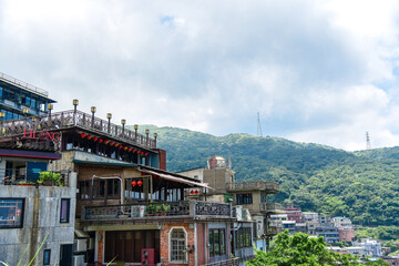 Fototapeta premium Jiufen Old street is a famous scenic in Ruifang District, New Taipei City, Taiwan.