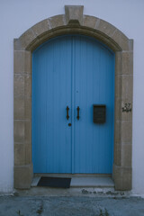 old blue door