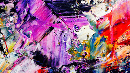 Colorful abstract background wallpaper. Modern motif visual art.  Mixtures of oil paint. Trendy...