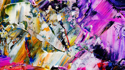 Colorful abstract background wallpaper. Modern motif visual art.  Mixtures of oil paint. Trendy...