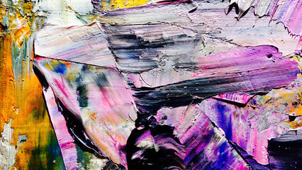 Colorful abstract background wallpaper. Modern motif visual art.  Mixtures of oil paint. Trendy...