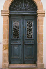 old wooden door
