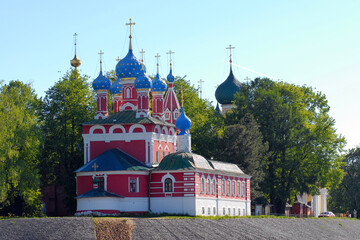 Fototapeta na wymiar Church of Tsarevich Demetrius on the Blood (17th century). Uglich, Yaroslavl Oblast, Russia.