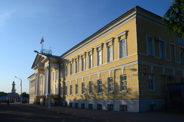 View of City hall. Kostroma town, Kostroma Oblast, Russia.