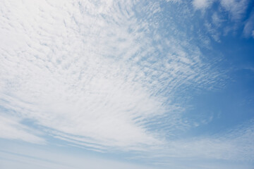 extremely cloudy blue sky background 