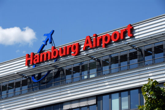 Hamburg /Germany - May 11, 2008: Hamburg Airport logo in Hamburg, Germany - HAM (IATA) is the international airport of Hamburg in the Fuhlsbuttel quarter