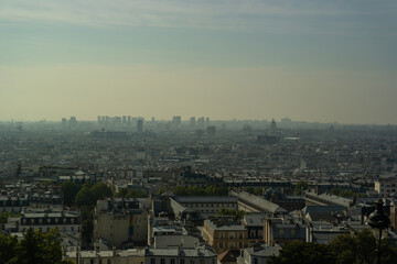 Fototapeta na wymiar View of Paris from Montmartre