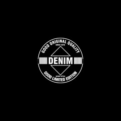 symbol denim typography design vector illustration