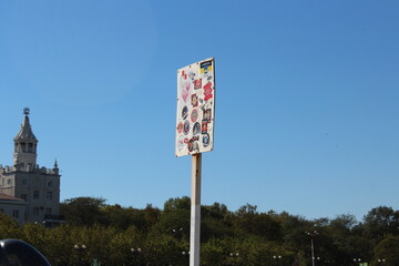 american flag in front of a building