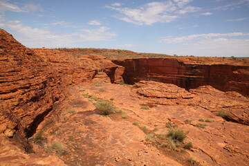 Fototapeta premium Landscape of kings canyon in outback central Australia