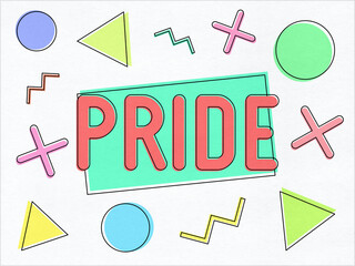 Pride - colorful abstract geometric background