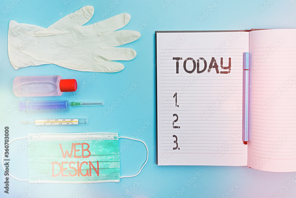 Poster handwriting text writing web design. conceptual photo website creation which includes layout, conten