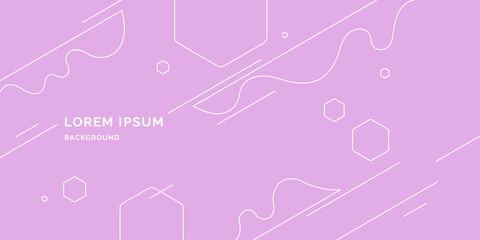 Trendy abstract art geometric background with flat, minimalistic style.