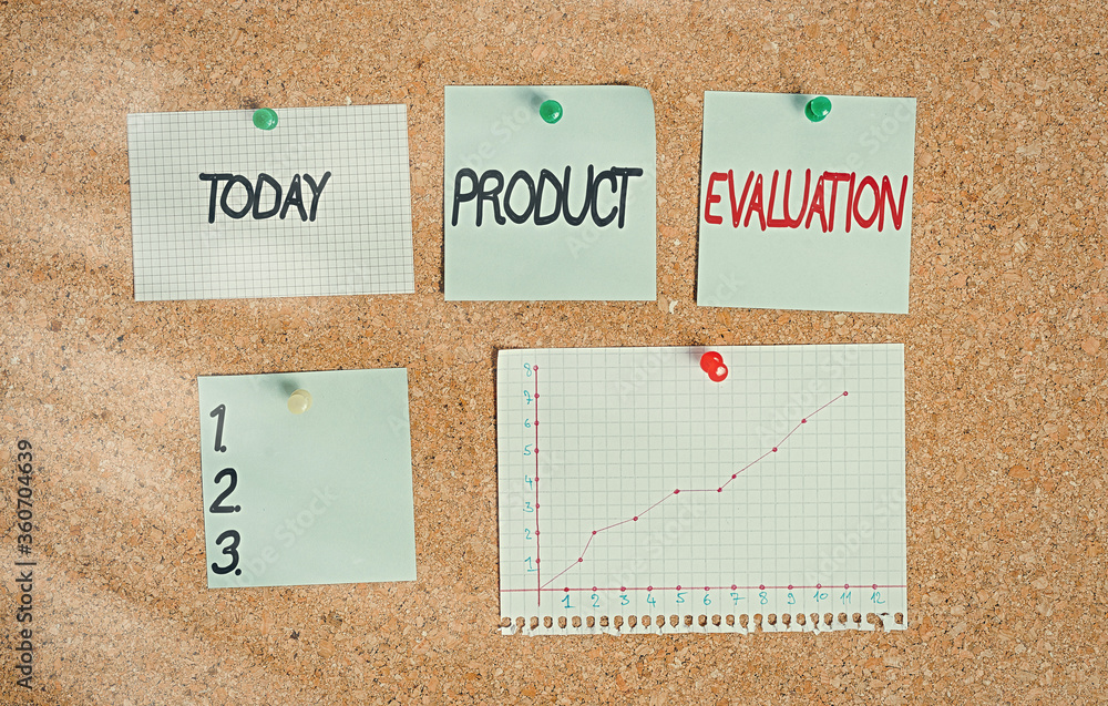 Poster text sign showing product evaluation. business photo text kind of opinion was in the evaluator views