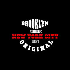 word brooklyn on black background