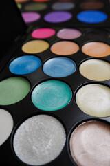 palette of bold textures for makeup