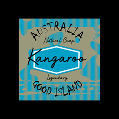 australia typography design vector illustration