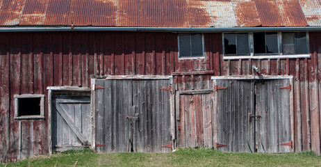 Old barn doors.
