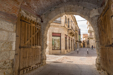 Gateway to the Murralla in Ciudad Rodrigo province of Salamanca beautiful tourist place.
