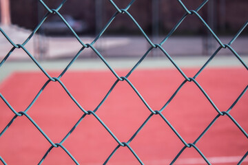 Fototapeta premium green wire fence