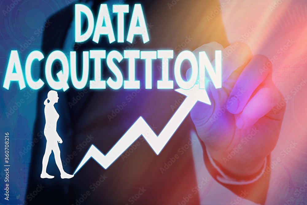 Poster handwriting text data acquisition. conceptual photo way to obtain statistics that can be maneuvered 