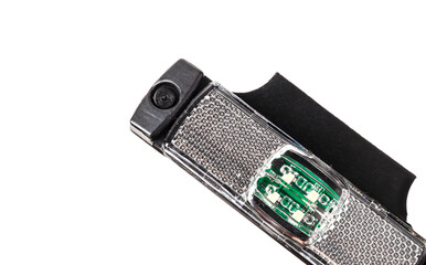 Truck rear LED side light isolated white background