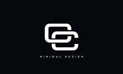 alphabet letters monogram icon logo CC