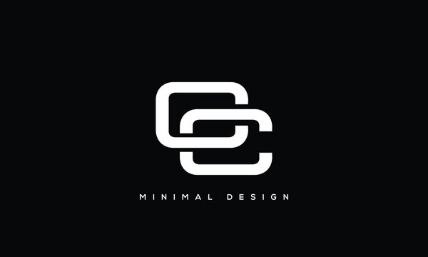 alphabet letters monogram icon logo CC