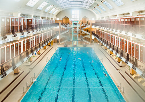 Vienna, Austria: Amalienbad  beautiful vintage swimmingpool interior