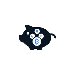 Cash, currency, money, piggy bank, save, save money icon