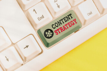 Handwriting text writing Content Strategy. Conceptual photo important Marketing approach...