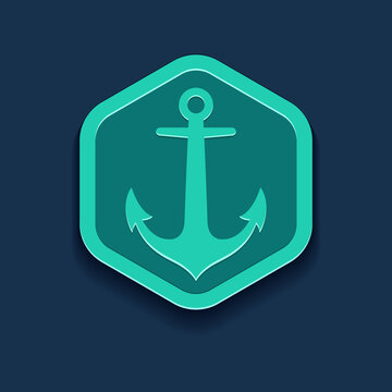anchor concept vector icon illustration design 