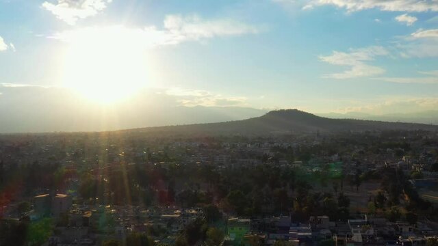 Vista aerea del atardecer en M&eacute;xico
