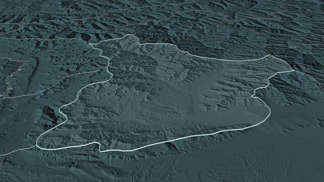 Laghman, Afghanistan - outlined. Administrative
