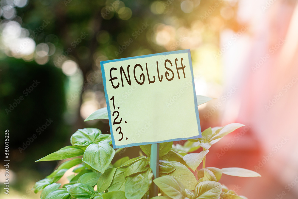 Aufkleber conceptual hand writing showing english. concept meaning possible communication between countries th