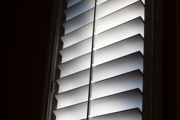 window blinds with light