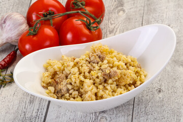 Bulgur with meat