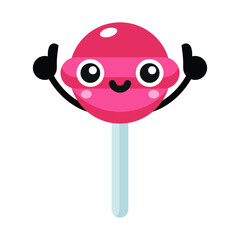 cute candy sweet mascot character