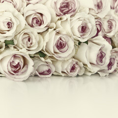 Beautiful Bouquet of Roses Flowers Background, Holiday concept