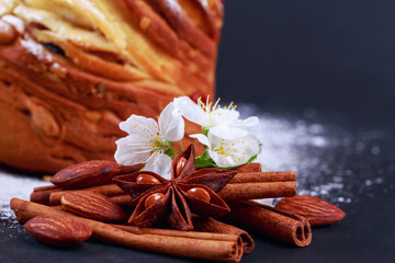 cinnamon sticks with almond