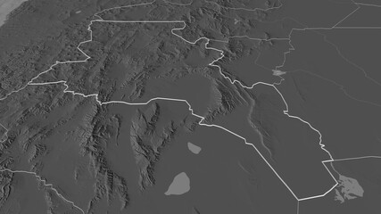 Catamarca, Argentina - outlined. Bilevel