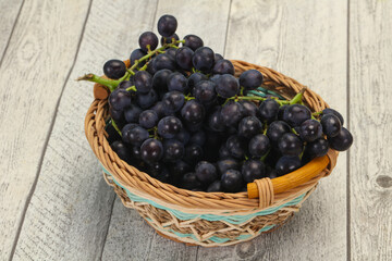 Fresh ripe sweet red grape