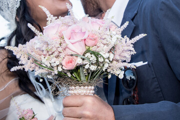 Flower decoration for a wedding