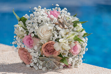 Flower decoration for a wedding