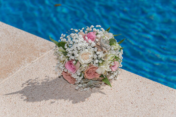 Flower decoration for a wedding