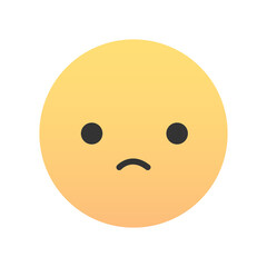 Cute emoji - emoticon icon. Vector illustration.