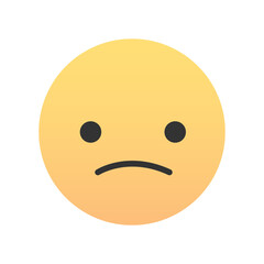 Cute emoji - emoticon icon. Vector illustration.