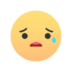 Cute emoji - emoticon icon. Vector illustration.