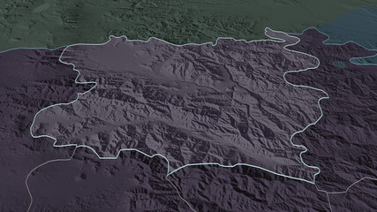 Lori, Armenia - outlined. Administrative